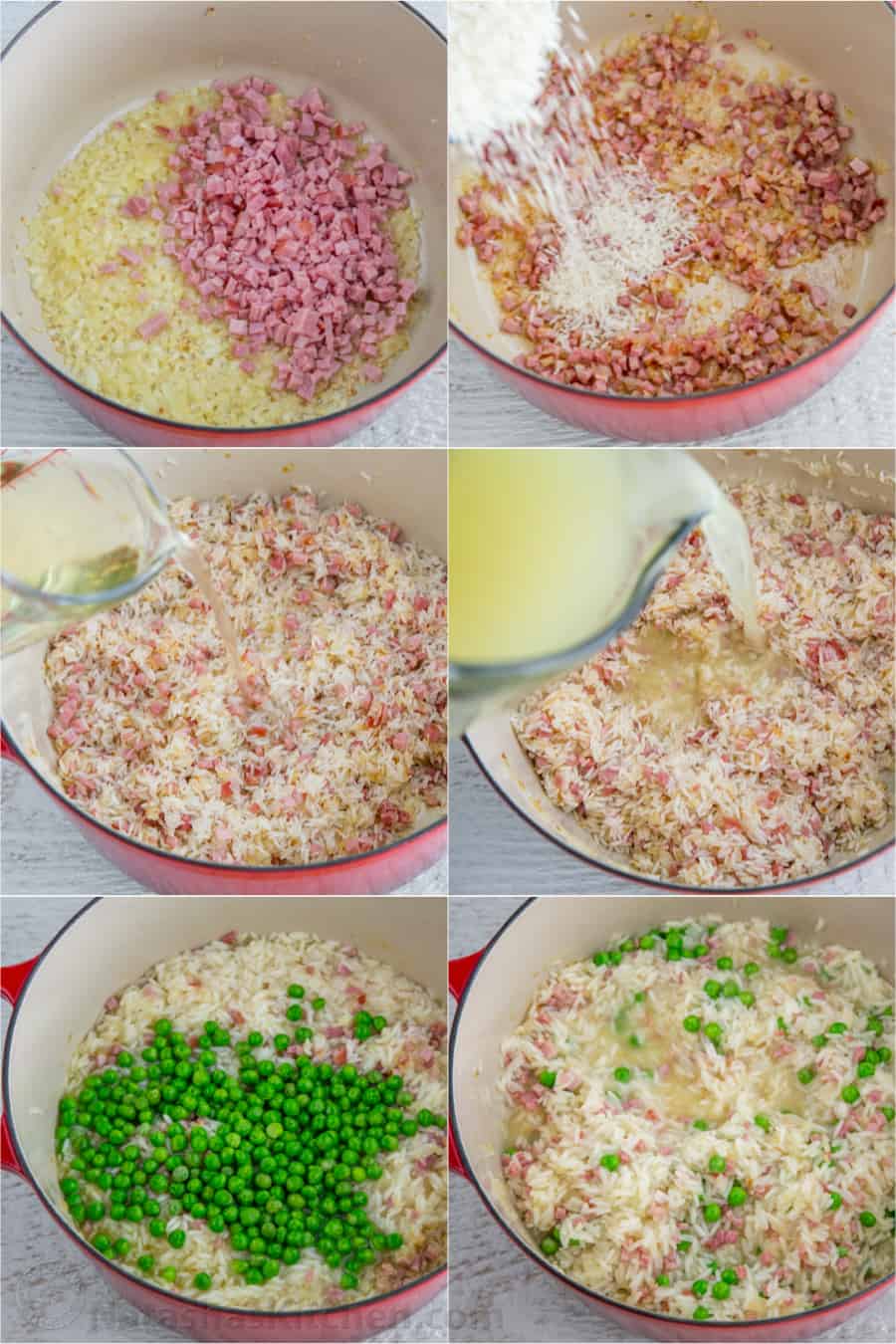 Step by step how to cook rice for arancini