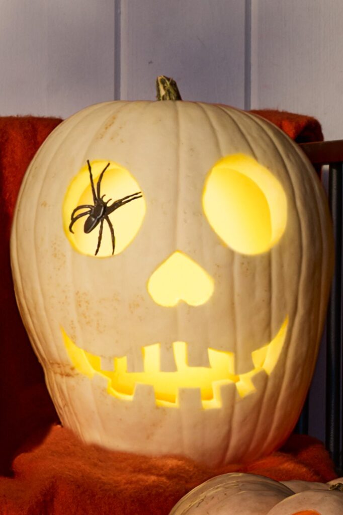 Spider Eye Pumpkin Carving Idea