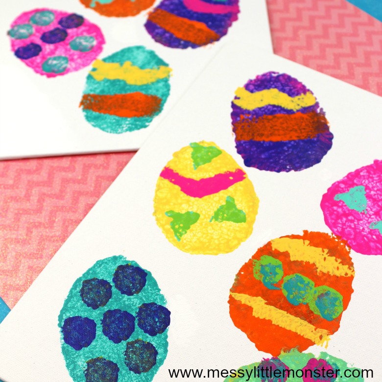 Easter Egg Sponge Painting