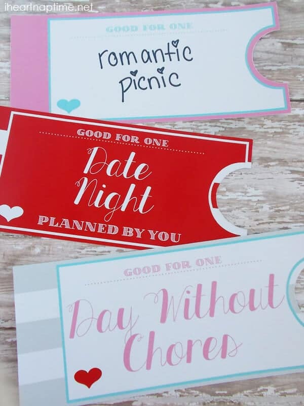 Printable Love Coupon Book