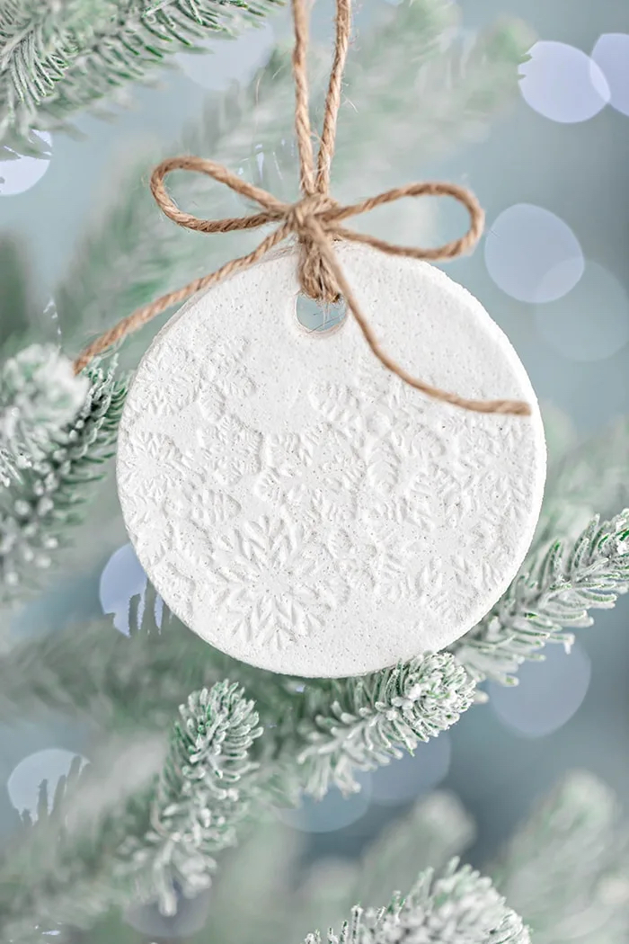 DIY Stamped Salt Dough Ornaments