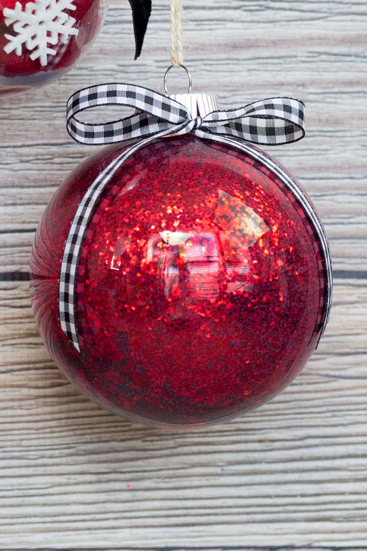 Clear Plastic Ornament DIY