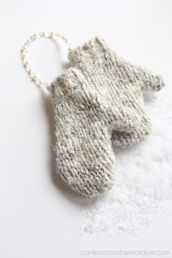 DIY Sweater Mitten Ornament