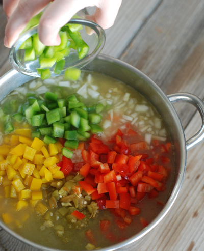 Zuppa di chili di pollo